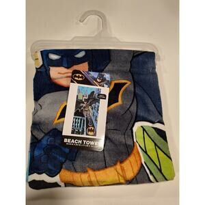Batman Kids Beach Towel 28in x 58in NWT